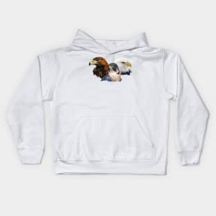 Peregrine Falcon and Eagles Kids Hoodie